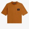 T-shirts à col montant avec détails de badge