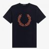 T-shirts à couronne de laurier floquée