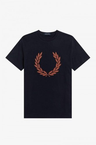 T-shirts à couronne de laurier floquée
