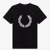 T-shirts à couronne de laurier floquée