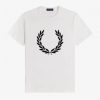 T-shirts à couronne de laurier floquée