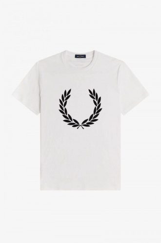 T-shirts à couronne de laurier floquée