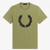 T-shirts à couronne de laurier floquée
