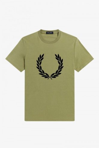 T-shirts à couronne de laurier floquée