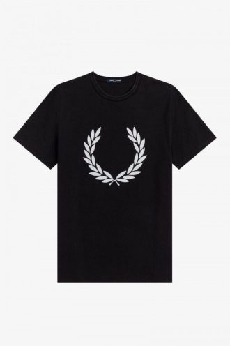 T-shirts à couronne de laurier floquée