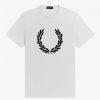 T-shirts à couronne de laurier floquée