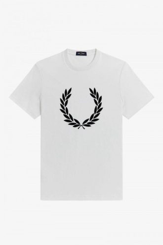 T-shirts à couronne de laurier floquée