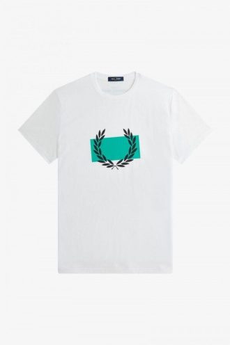 T-shirts à imprimé couronne de laurier