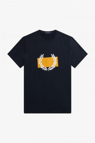 T-shirts à imprimé couronne de laurier