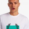 T-shirts à imprimé couronne de laurier