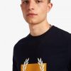 T-shirts à imprimé couronne de laurier