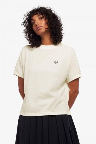 T-shirts piqués boxy
