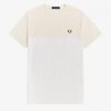 T-shirts piqués à empiècements en tissu éponge