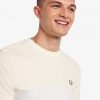 T-shirts piqués à empiècements en tissu éponge