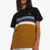 T-shirts à rayures et panneaux