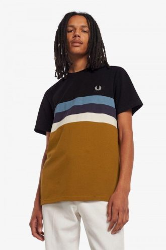 T-shirts à rayures et panneaux