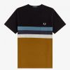 T-shirts à rayures et panneaux
