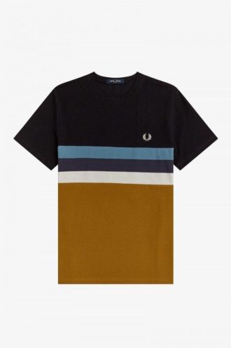 T-shirts à rayures et panneaux