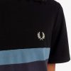 T-shirts à rayures et panneaux