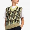 Tricot débardeur en jacquard