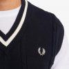 Tricot débardeur en maille torsadée
