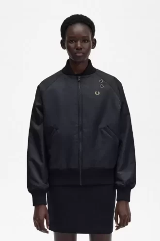 Vestes bomber brodées pour femmes
