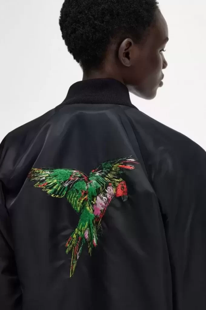 Vestes bomber brodées pour femmes
