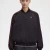 Vestes bomber à doublure imprimée pour femmes