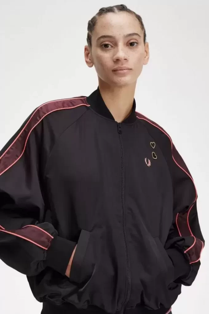 Vestes bomber à doublure imprimée pour femmes