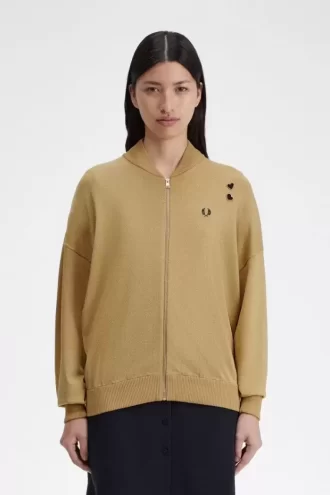 Vestes bomber en tricot métallisé pour femmes 1964