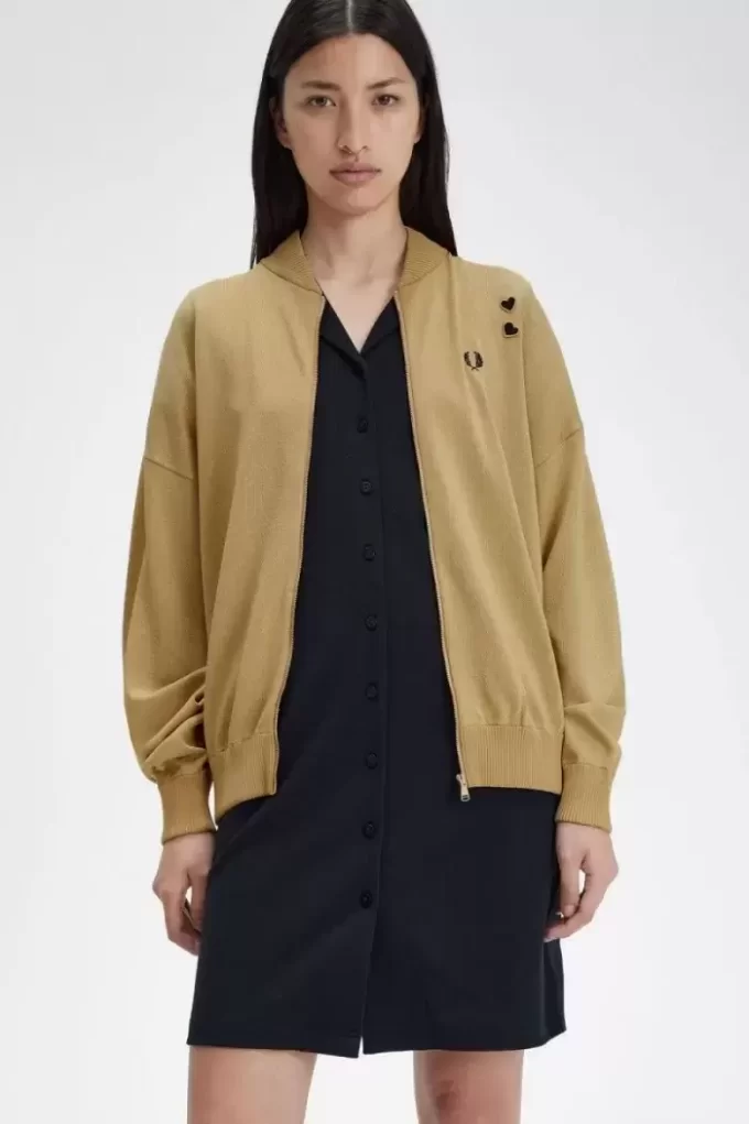 Vestes bomber en tricot métallisé pour femmes 1964