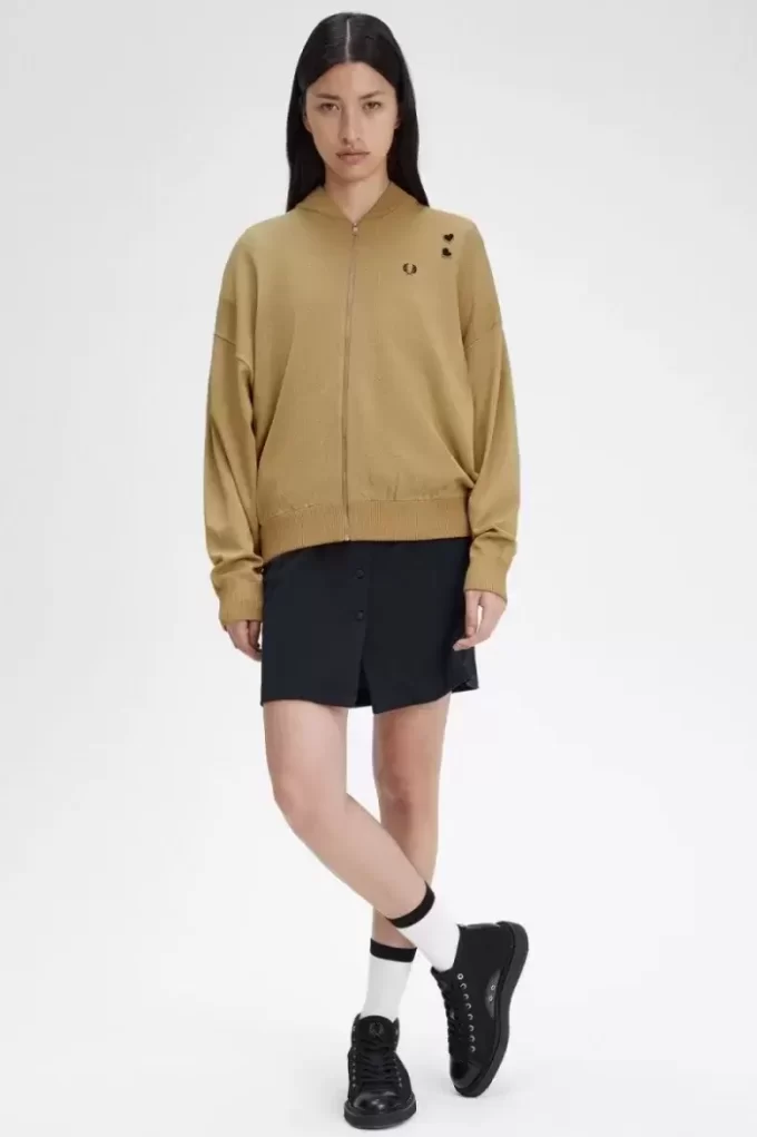 Vestes bomber en tricot métallisé pour femmes 1964