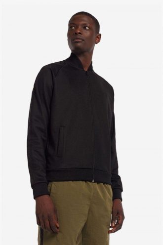 Vestes de survêtement à col bomber et bande ton sur ton
