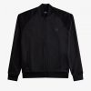 Vestes de survêtement à col bomber et bande ton sur ton