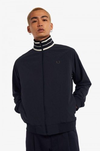 Vestes de survêtement à col rayé
