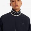 Vestes de survêtement à col rayé