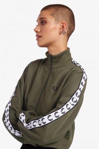 Vestes de survêtement courtes à bandes