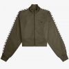 Vestes de survêtement courtes à bandes