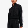 Vestes de survêtement courtes à bandes