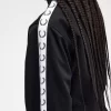 Vestes de survêtement courtes à bandes pour femmes