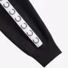 Vestes de survêtement courtes à bandes pour femmes