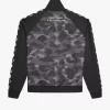 Vestes de survêtement à empiècements camouflage pour homme