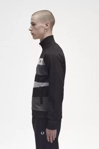 Vestes de survêtement à empiècements contrastés pour hommes