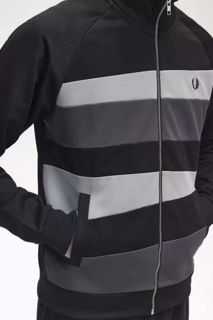 Vestes de survêtement à empiècements contrastés pour hommes
