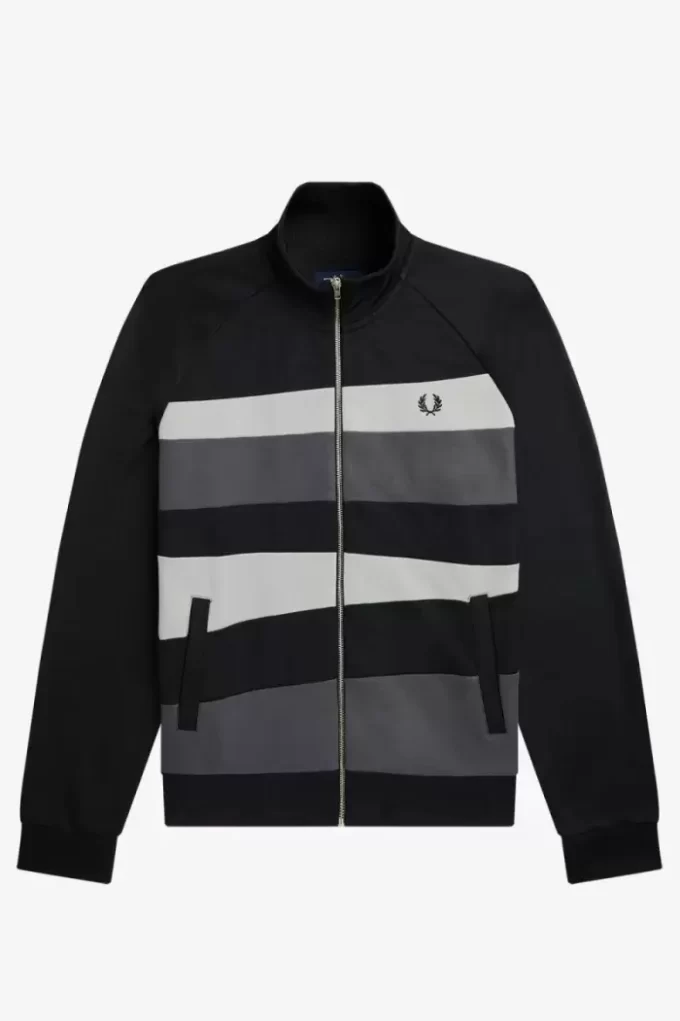 Vestes de survêtement à empiècements contrastés pour hommes