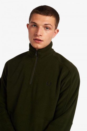 Vestes de survêtement en polaire à demi-fermeture éclair