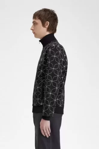 Vestes de survêtement à imprimé géométrique pour hommes