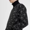 Vestes de survêtement à imprimé géométrique pour hommes