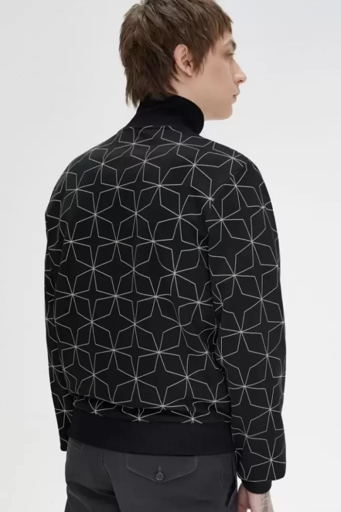 Vestes de survêtement à imprimé géométrique pour hommes
