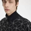 Vestes de survêtement à imprimé géométrique pour hommes